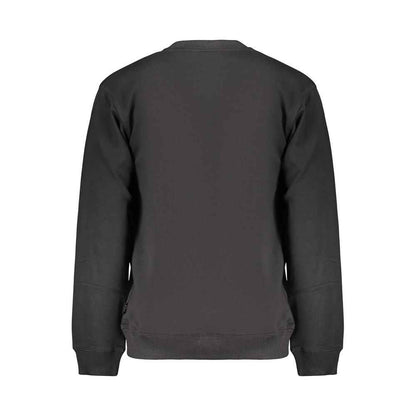 Black Cotton Men's Sweatshirt