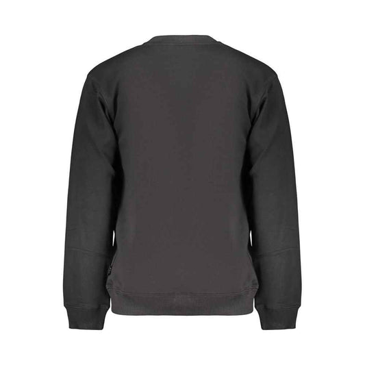 Black Cotton Men's Sweatshirt