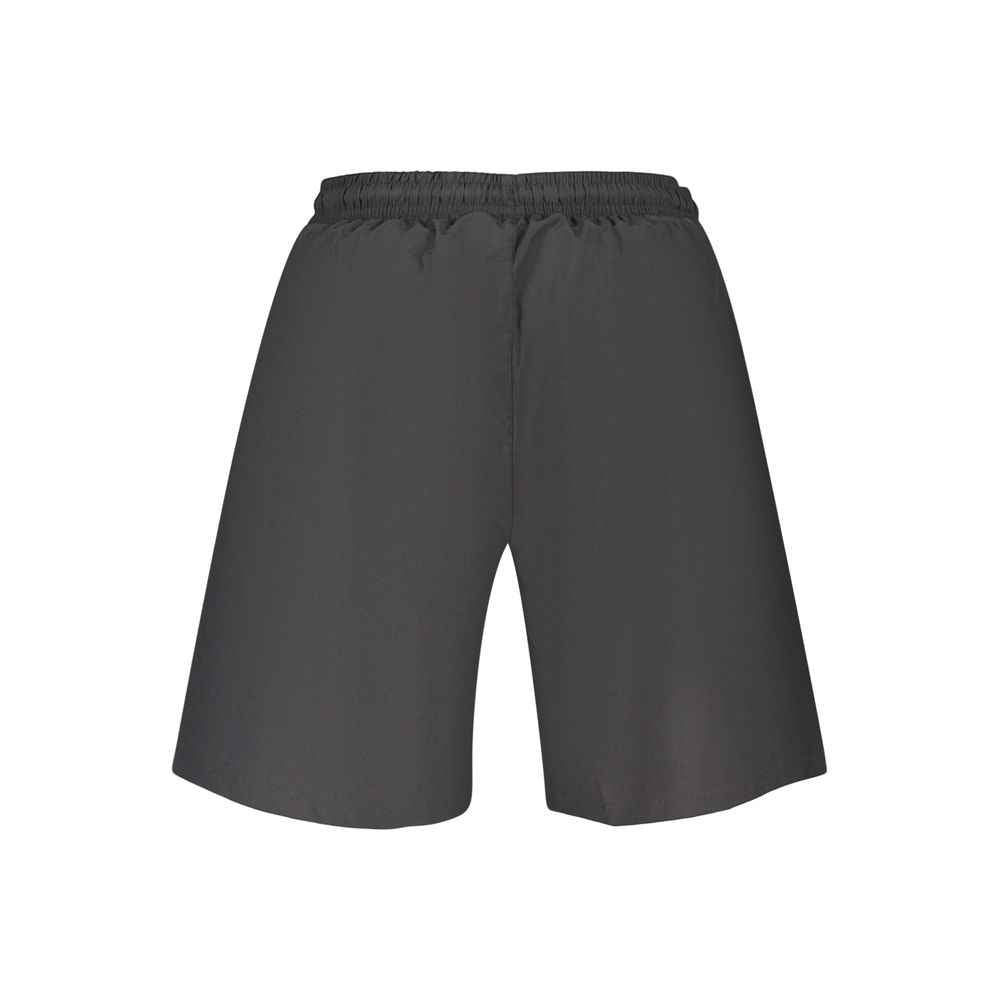 Black Polyester Men's Swimwear