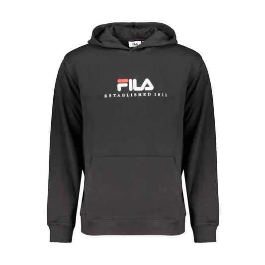 Black Cotton Men's Sweatshirt