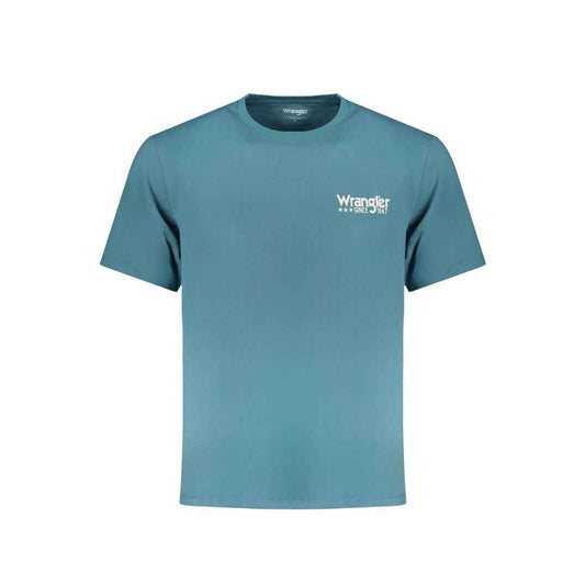 Blue Cotton Men's T-Shirt
