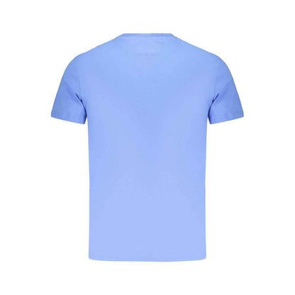 Light Blue Cotton Men's T-Shirt