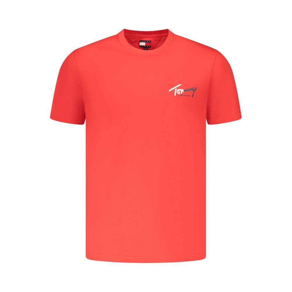 Red Cotton Mens T-Shirt