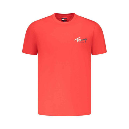 Red Cotton Mens T-Shirt