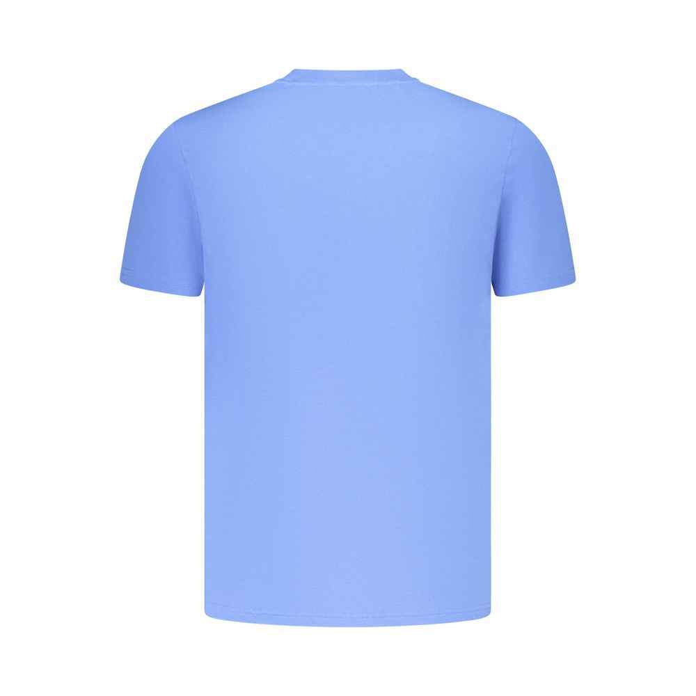 Azzurro Cotton Uomo T-Shirt