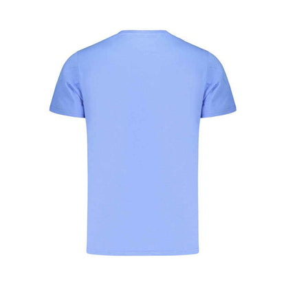 Blue Cotton Men's T-Shirt
