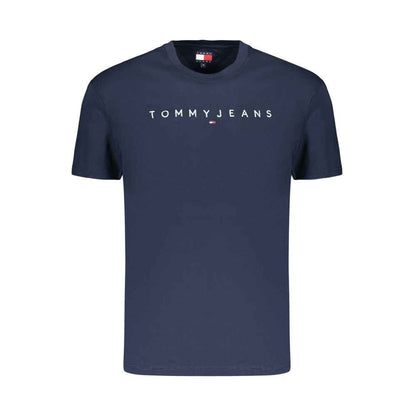 Blue Cotton Men's T-Shirt