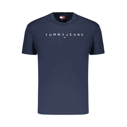 Blue Cotton Men's T-Shirt