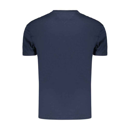 Blue Cotton Men's T-Shirt