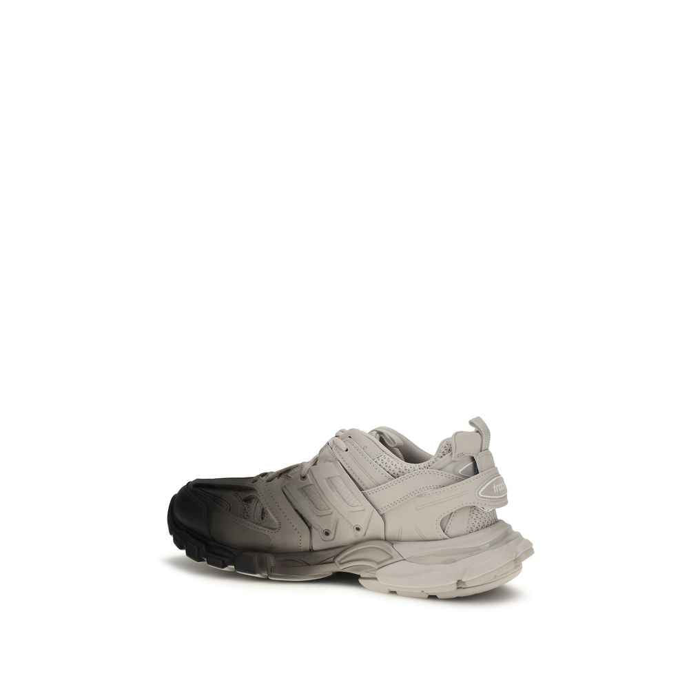 Gray Polyamide Athletic Sneakers