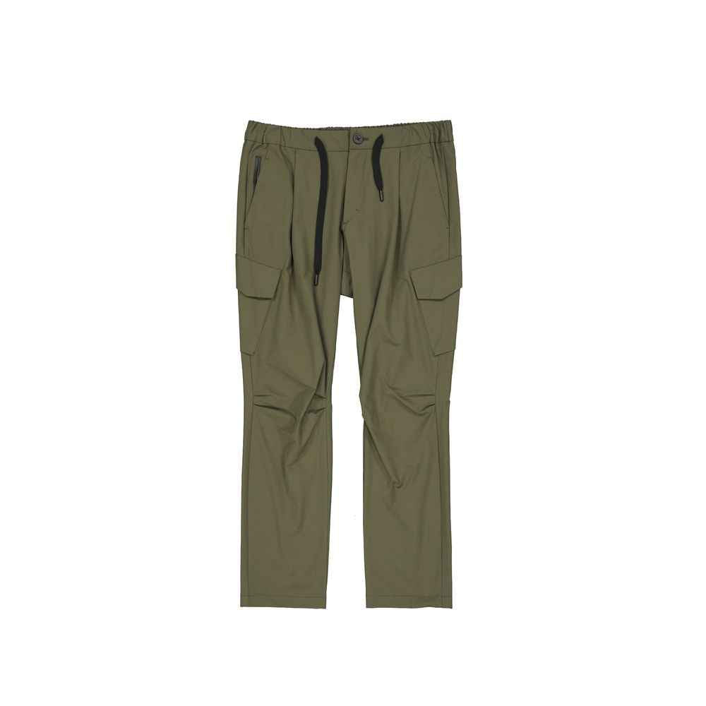 Bicolor Polyester Cargo Pants