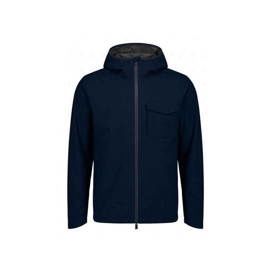 Blue Polyester Shell Jacket