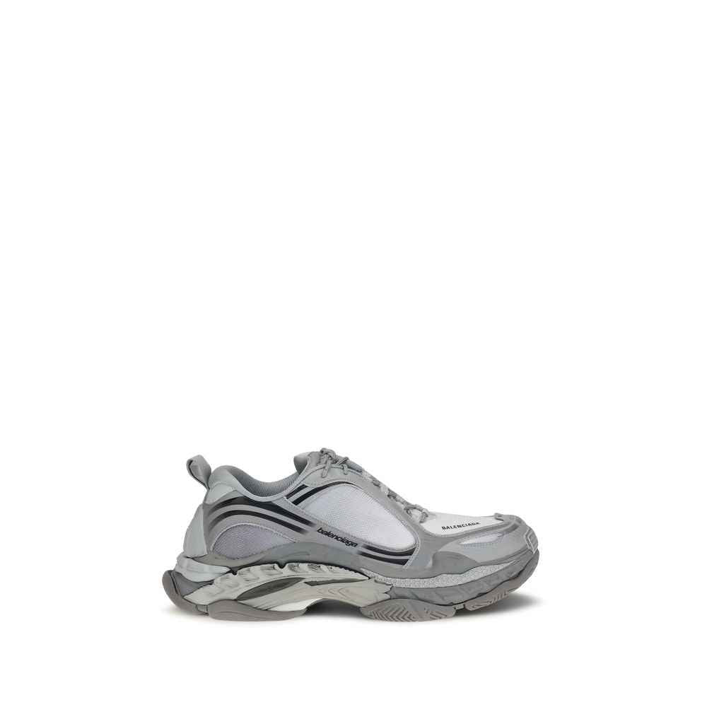 Gray Polyethylene Athletic Sneakers