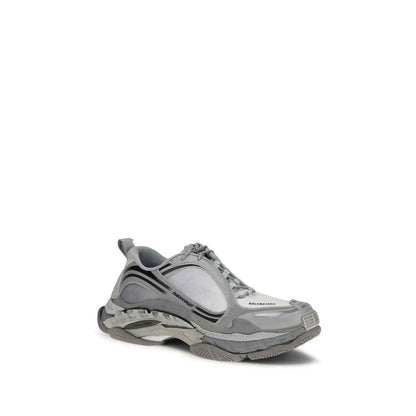 Gray Polyethylene Athletic Sneakers