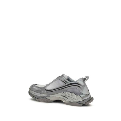Gray Polyethylene Athletic Sneakers