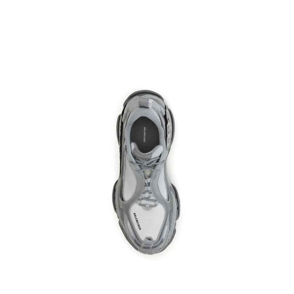 Gray Polyethylene Athletic Sneakers