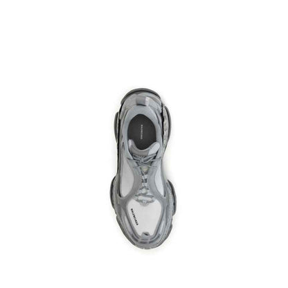 Gray Polyethylene Athletic Sneakers