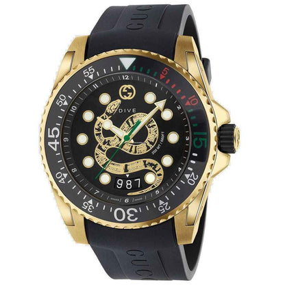 Black Rubber Sport Watch