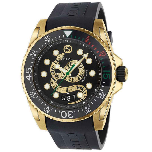 Black Rubber Sport Watch