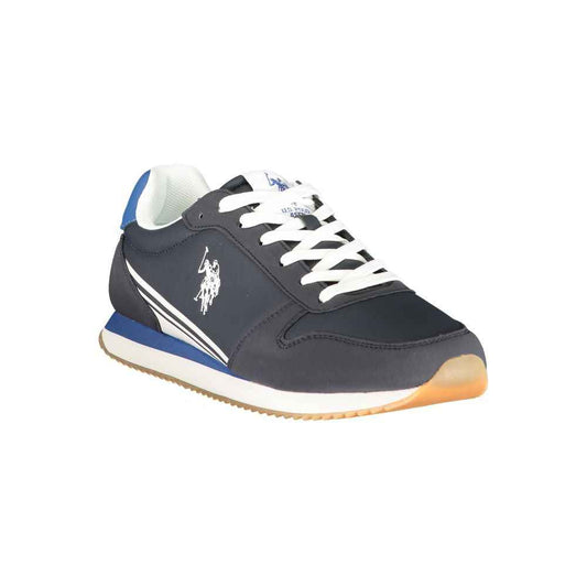 Blue Polyurethane Men's Sneaker