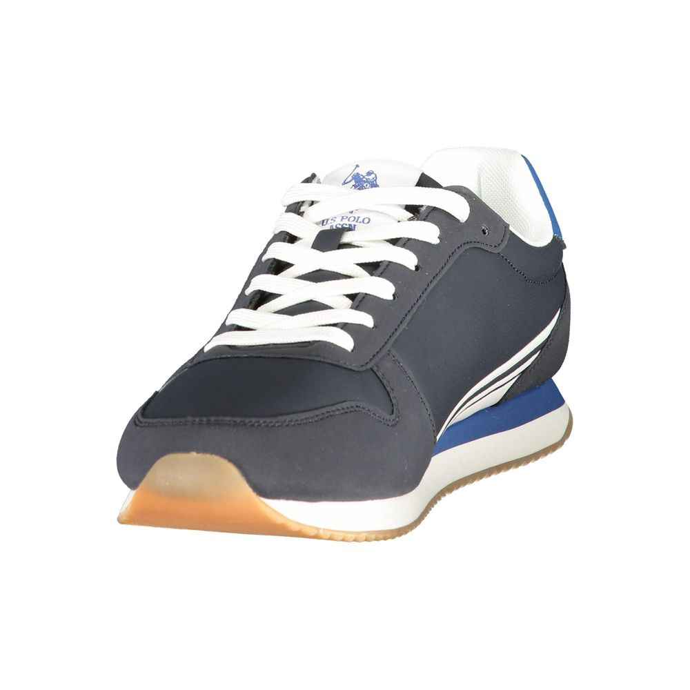 Blue Polyurethane Men's Sneaker