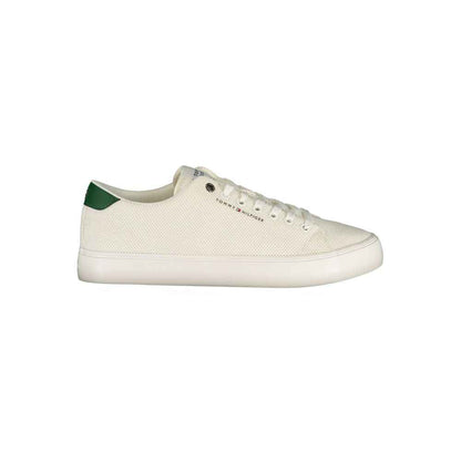 Bianco Polyester Men's Sneaker