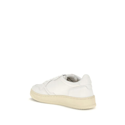 White Calf Leather Bos Taurus Low Top Sneakers