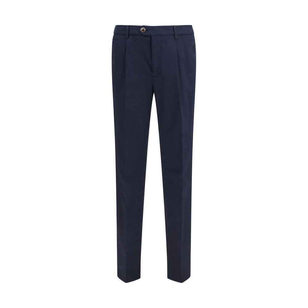 Black Cotton Chino Pants