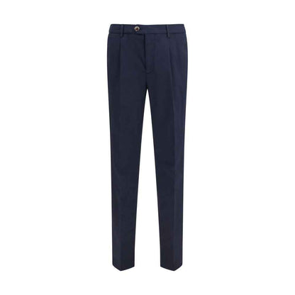 Black Cotton Chino Pants