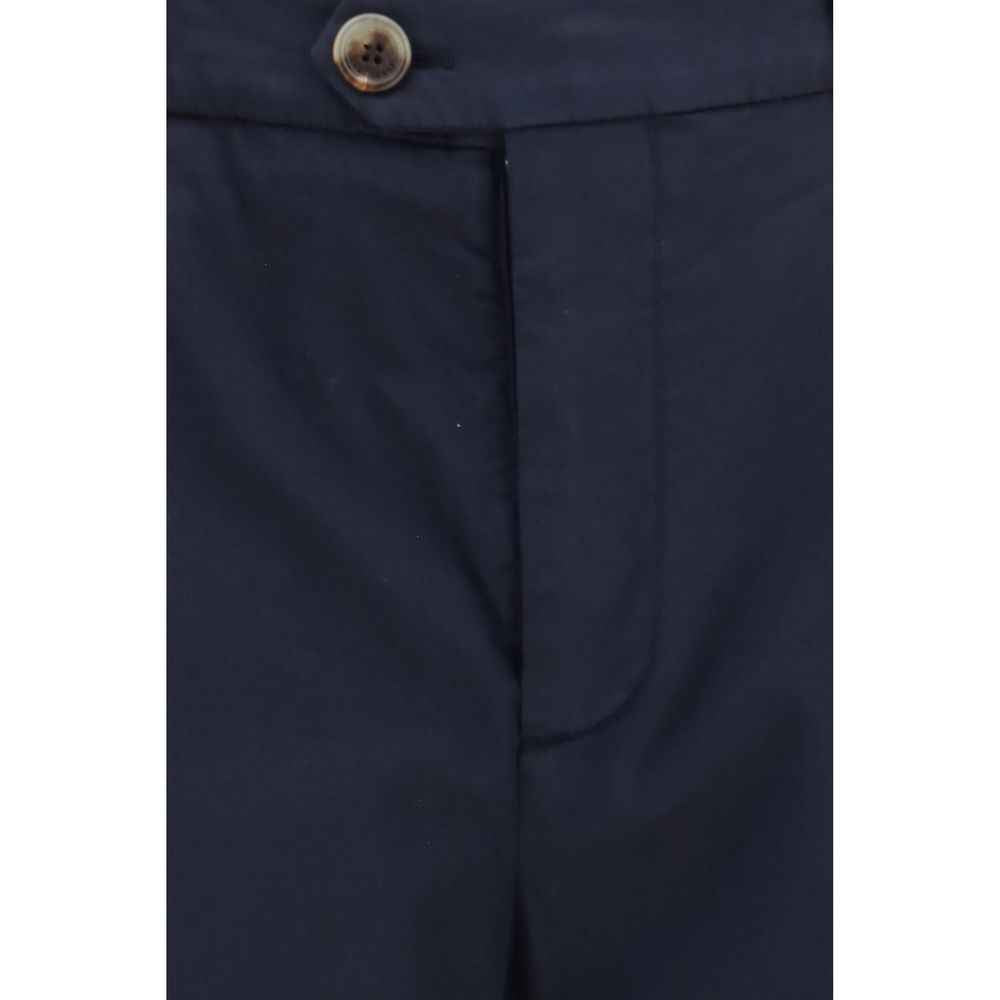 Black Cotton Chino Pants