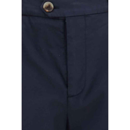 Black Cotton Chino Pants