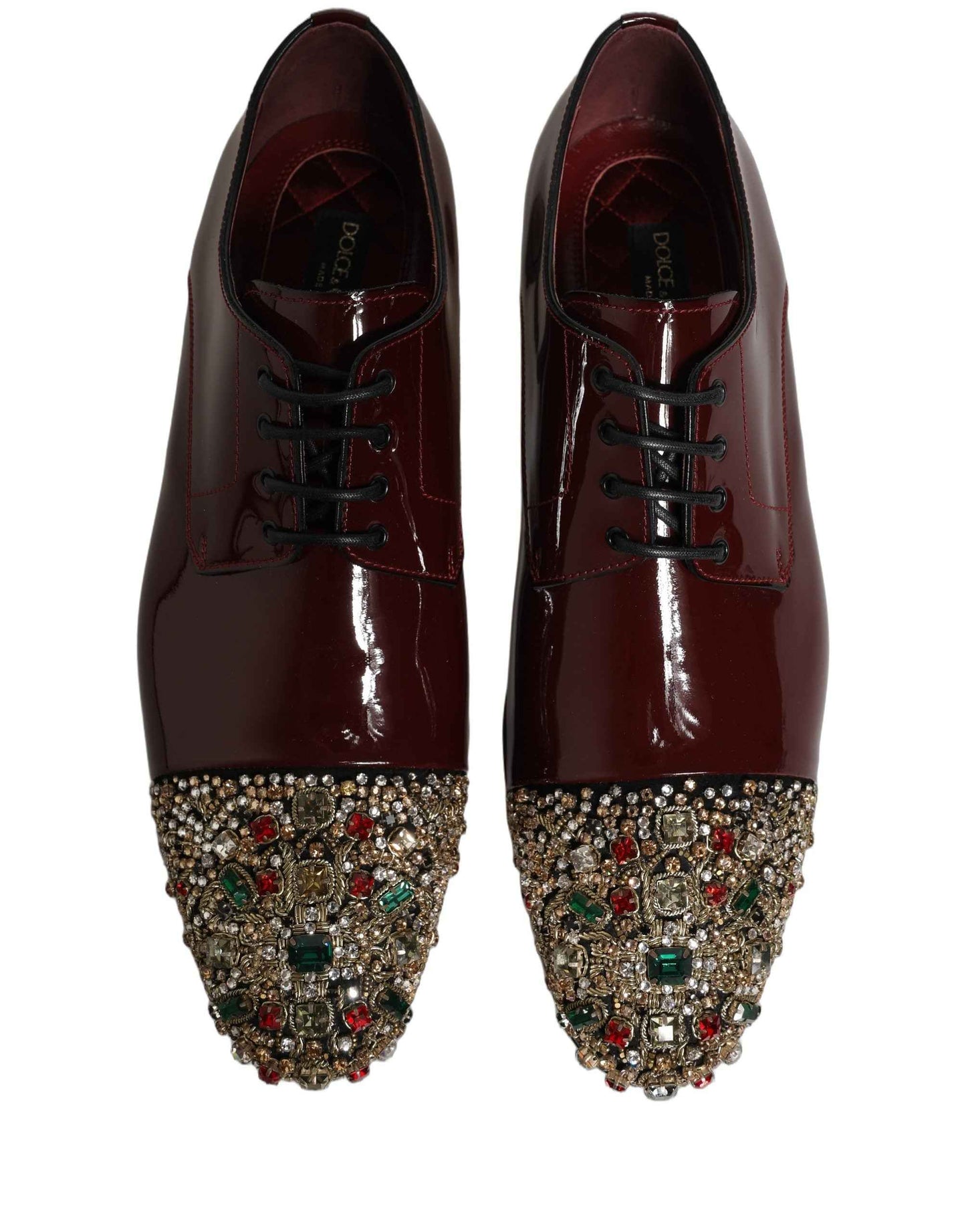 Maroon Embellished Derby Dress Formal Shoes