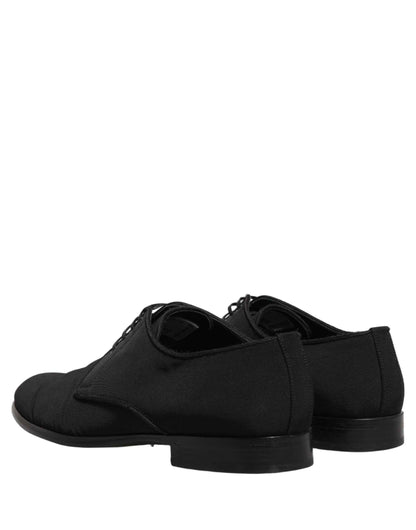 Black Suede Lace Up Derby Dress Formal Shoes