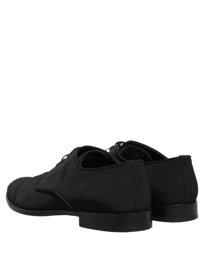 Black Suede Lace Up Derby Dress Formal Shoes