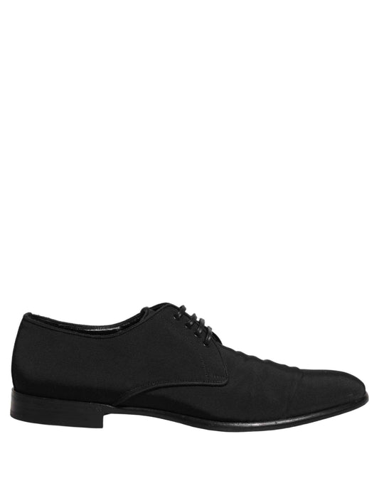 Black Suede Lace Up Derby Dress Formal Shoes