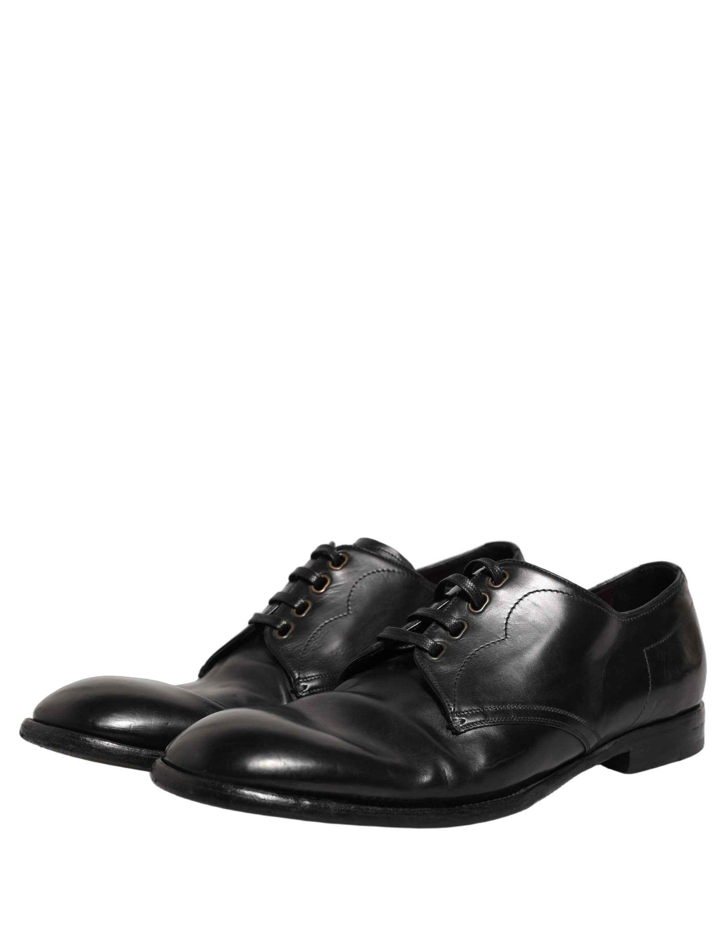 Black Leather Lace Up Derby Dress Formal Shoes