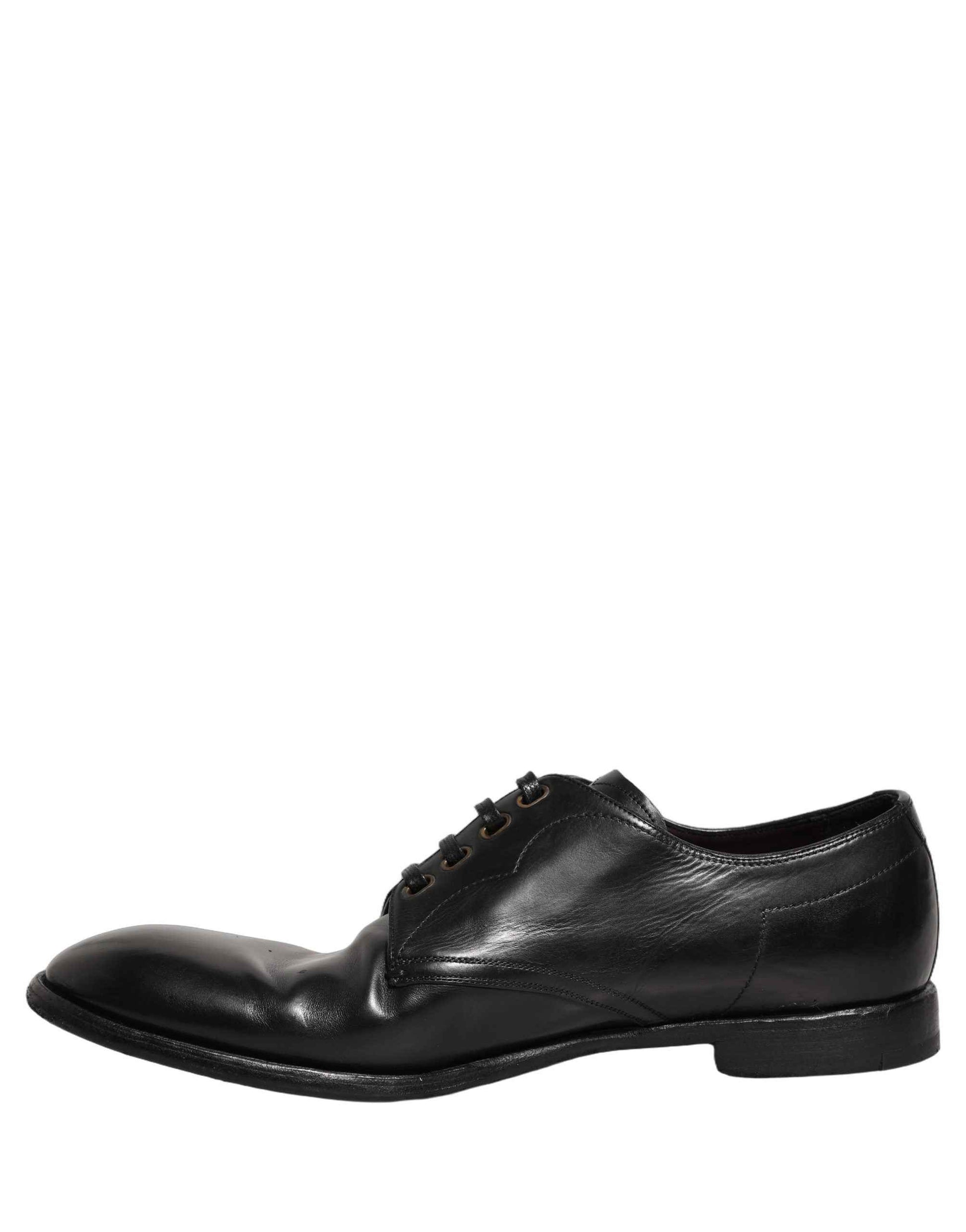 Black Leather Lace Up Derby Dress Formal Shoes