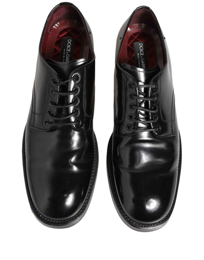 Black Leather Lace Up Derby Dress Formal Shoes