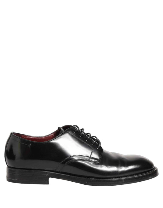 Black Leather Lace Up Derby Dress Formal Shoes