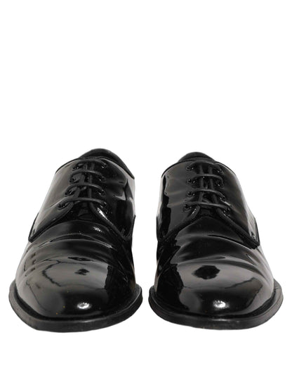 Black Leather Lace Up Derby Dress Formal Shoes