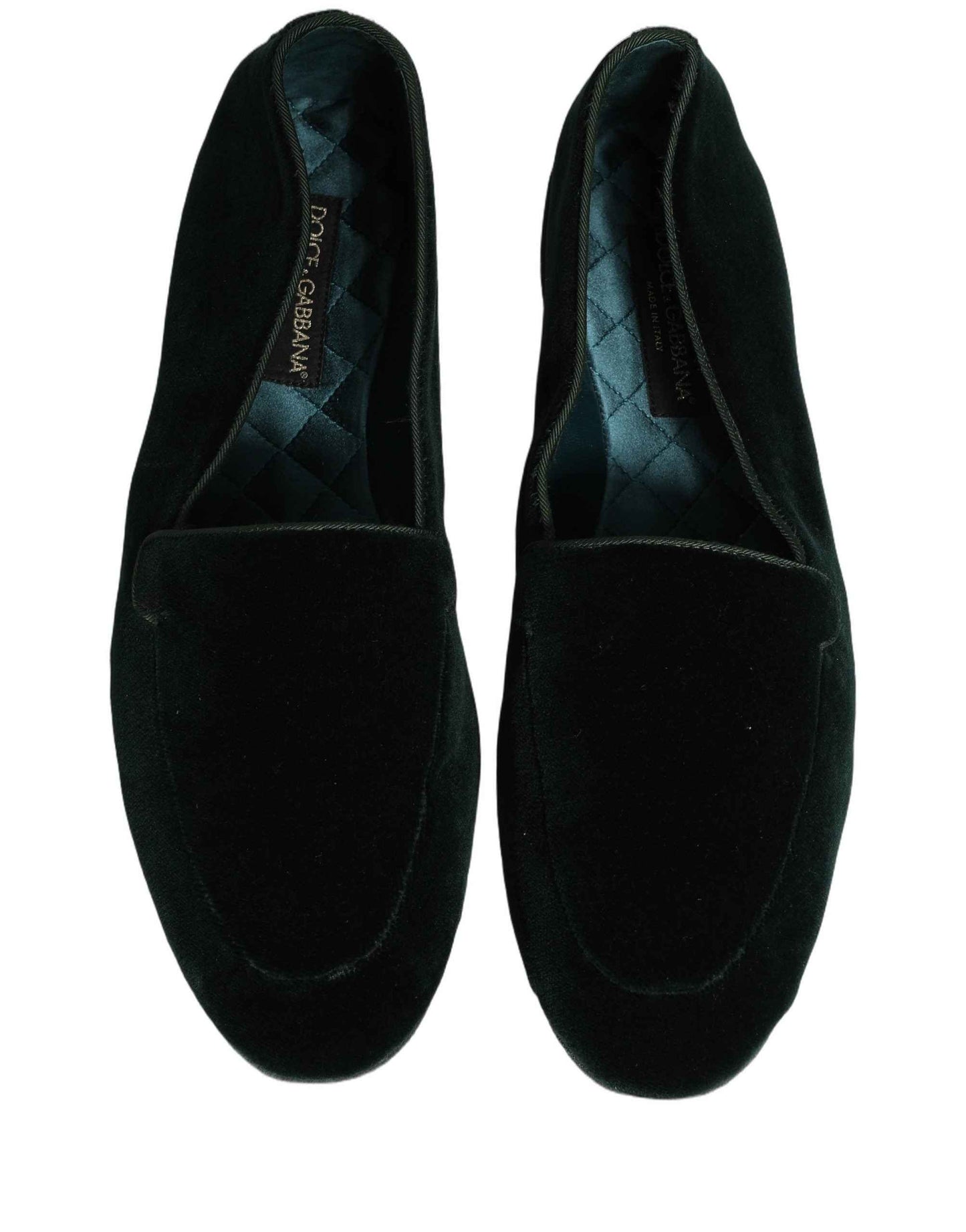 Green Velvet Slip On Men Flats Loafers Shoes