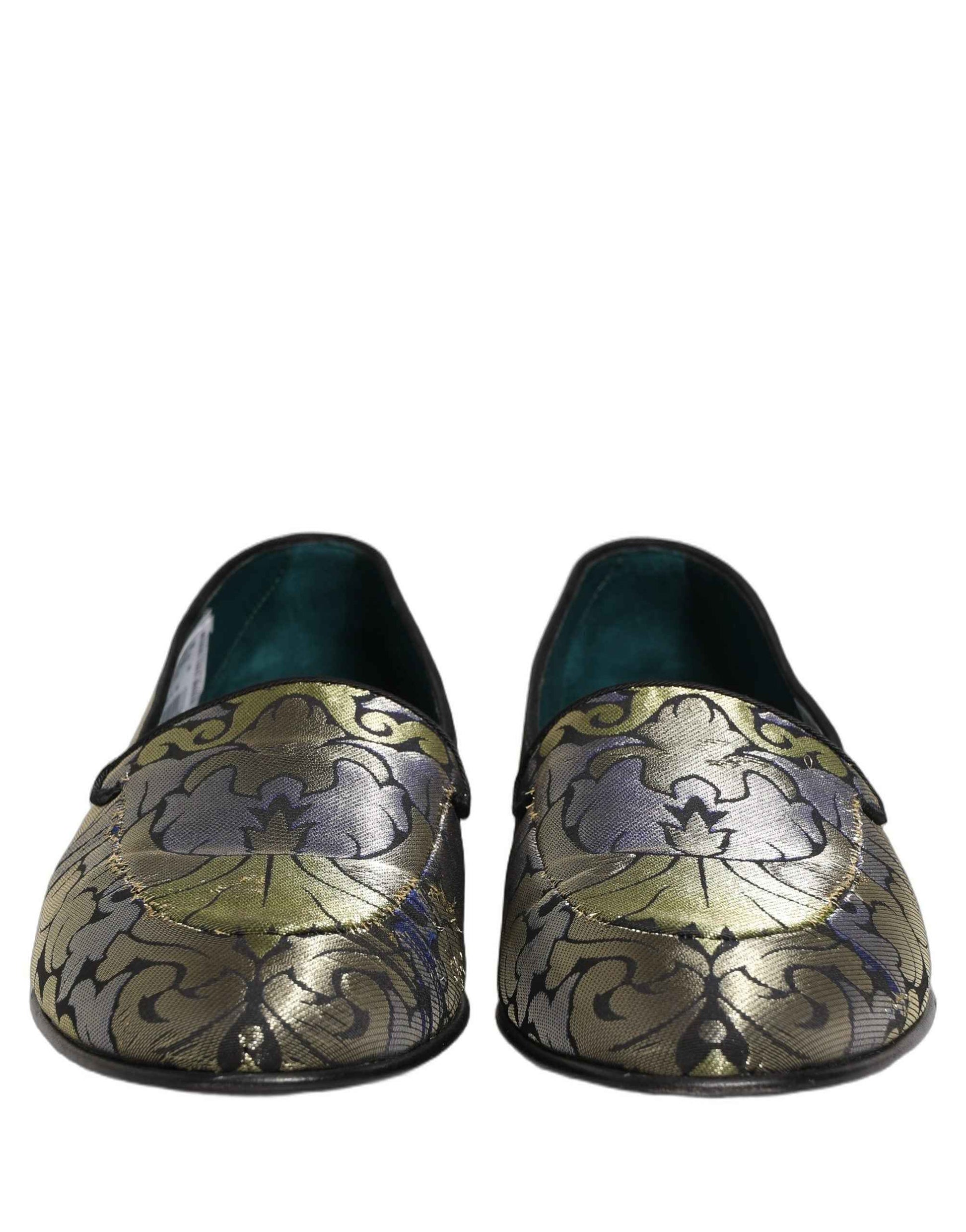 Multicolor Floral Jacquard Men Loafers Shoes