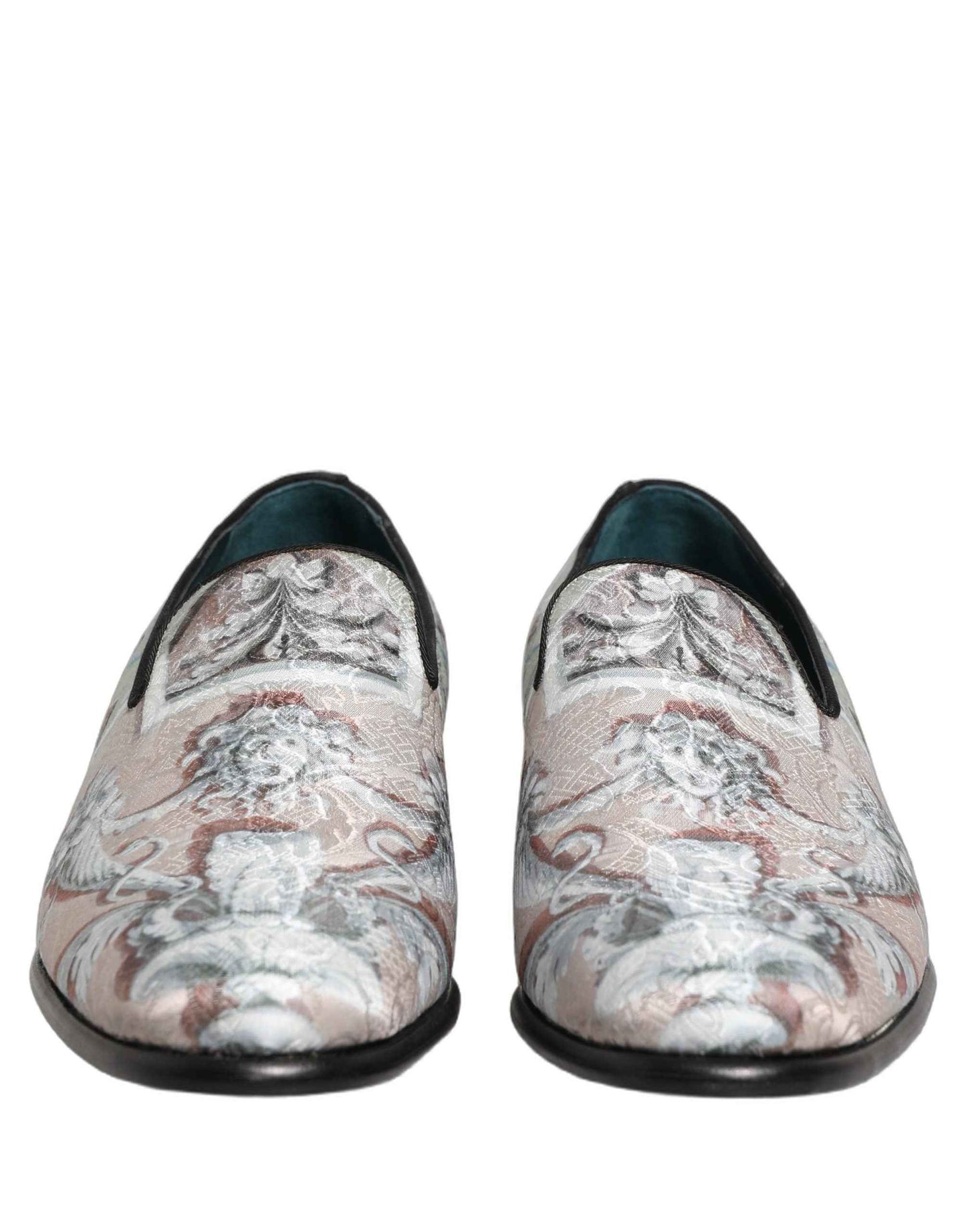 Multicolor Velvet Baroque Dress Loafers Shoes
