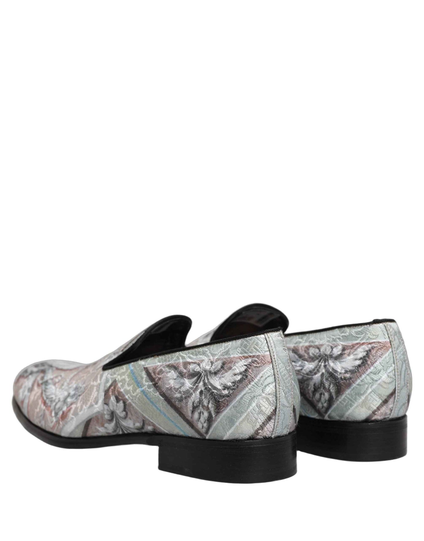 Multicolor Velvet Baroque Dress Loafers Shoes