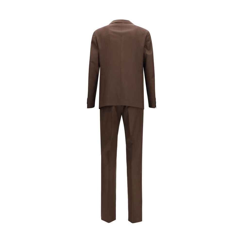 Brown Wool Oves Aries Two-Piece Suit
