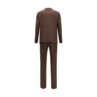 Brown Wool Oves Aries Two-Piece Suit