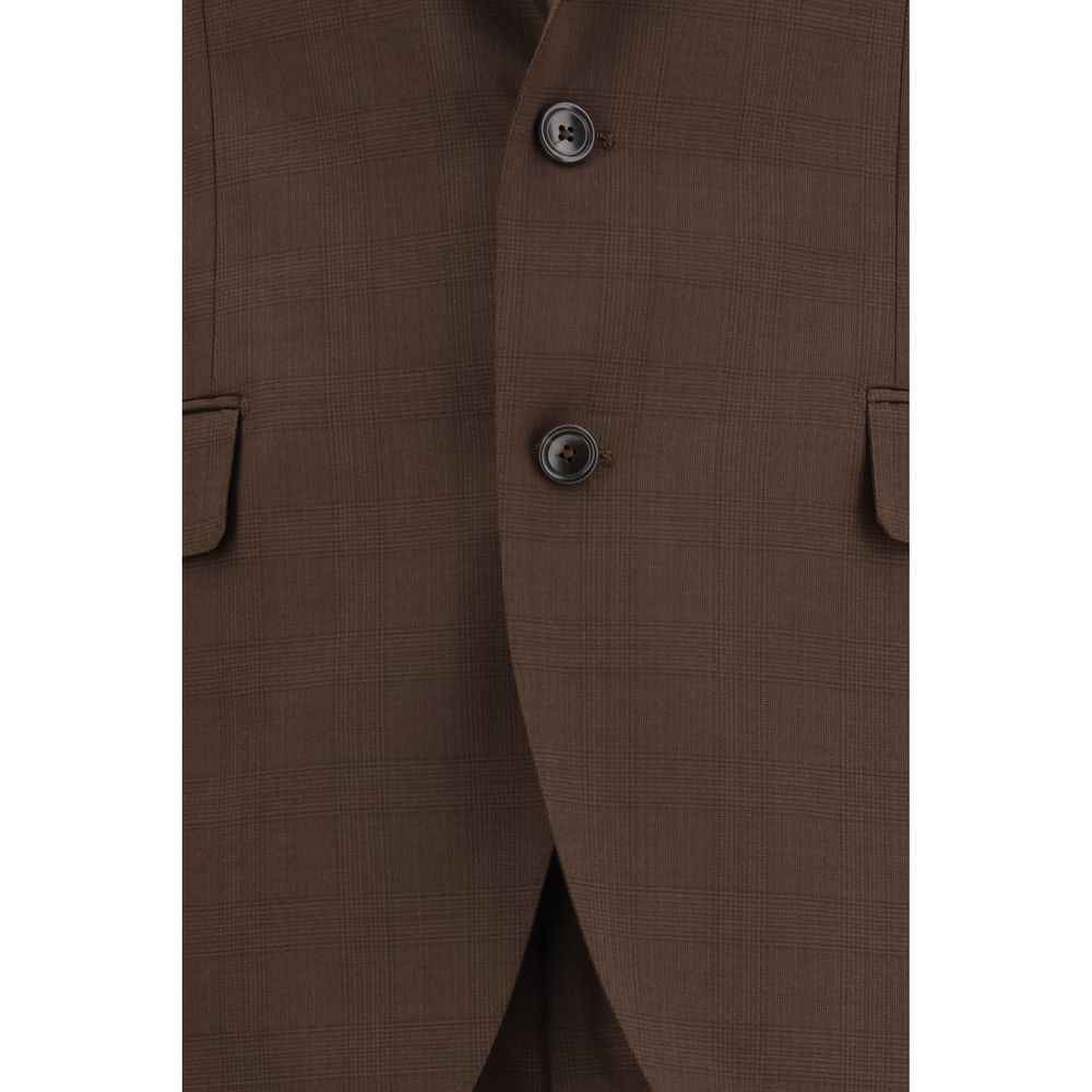 Brown Wool Oves Aries Two-Piece Suit