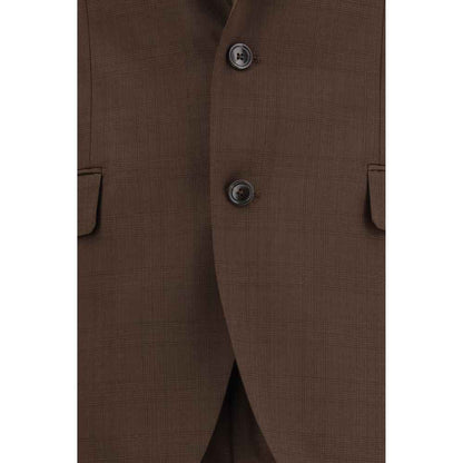 Brown Wool Oves Aries Two-Piece Suit