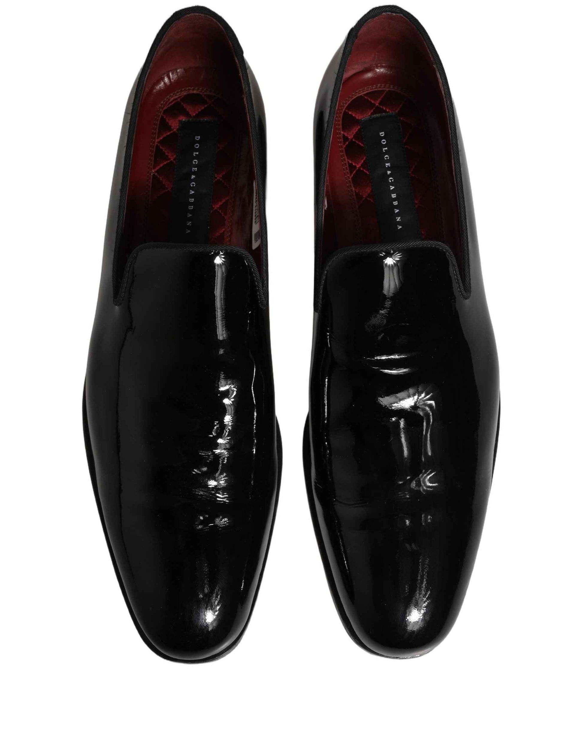Black Patent Leather Men Dress Loafers Shoes