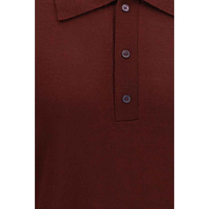 Bordeaux Wool Oves Aries Polo Shirt